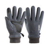 Maxbell Winter Warm Gloves Non Slip Thermal Gloves for Outdoor Riding Hiking L Grey
