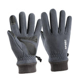 Maxbell Winter Warm Gloves Non Slip Thermal Gloves for Outdoor Riding Hiking L Grey