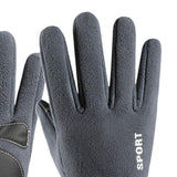 Maxbell Winter Warm Gloves Non Slip Thermal Gloves for Outdoor Riding Hiking L Grey