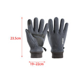 Maxbell Winter Warm Gloves Non Slip Thermal Gloves for Outdoor Riding Hiking L Grey