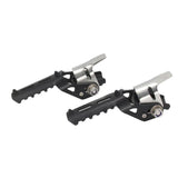 Maxbell Highway Front Foot Pegs Folding Footrests Clamps for BMW R1250GS F850GS