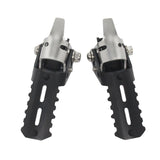 Maxbell Highway Front Foot Pegs Folding Footrests Clamps for BMW R1250GS F850GS