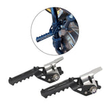 Maxbell Highway Front Foot Pegs Folding Footrests Clamps for BMW R1250GS F850GS