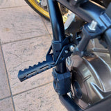Maxbell Highway Front Foot Pegs Folding Footrests Clamps for BMW R1250GS F850GS