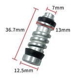 Maxbell Clutch Brake Pump Piston Plunger Repair Kit Durable Replace for Scooter in Line Pump 12.7mm