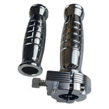 Maxbell Motorcycle Handlebar Throttle Twist Grip Handle Bar Thruster Grip Nonslip Argent