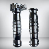 Maxbell Motorcycle Handlebar Throttle Twist Grip Handle Bar Thruster Grip Nonslip Argent