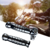 Maxbell Motorcycle Handlebar Throttle Twist Grip Handle Bar Thruster Grip Nonslip Argent