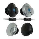 Maxbell Motorcycle Fuel Oil Caps Lock for Harley 883 Accessory Professional Black Without Keys