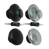 Maxbell Motorcycle Fuel Oil Caps Lock for Harley 883 Accessory Professional Black Without Keys