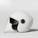 Maxbell Universal Motorcycle Helmet 2 Visors for Commuting Cycling Motorbike White