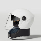 Maxbell Universal Motorcycle Helmet 2 Visors for Commuting Cycling Motorbike White