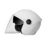 Maxbell Universal Motorcycle Helmet 2 Visors for Commuting Cycling Motorbike White