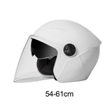 Maxbell Universal Motorcycle Helmet 2 Visors for Commuting Cycling Motorbike White