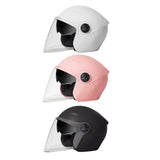 Maxbell Universal Motorcycle Helmet 2 Visors for Commuting Cycling Motorbike White