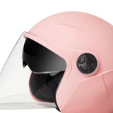 Maxbell Universal Motorcycle Helmet 2 Visors for Commuting Cycling Motorbike Pink
