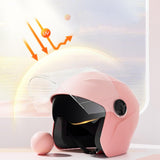 Maxbell Universal Motorcycle Helmet 2 Visors for Commuting Cycling Motorbike Pink