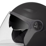 Maxbell Universal Motorcycle Helmet 2 Visors for Commuting Cycling Motorbike Black