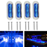 Maxbell 4Pcs Trailer Marker Lights Easy to Install Indicator for Lorry Van