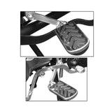 Maxbell 2Pcs Motorcycle Foot Rest Pegs Motorcycle Floorboards for Scooter