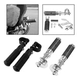 Maxbell 2x Motorcycle 7/8" Crash Bar Highway Footpegs Accessory Universal 22mm Black