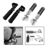 Maxbell 2x Motorcycle 7/8" Crash Bar Highway Footpegs Accessory Universal 22mm Black