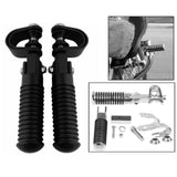 Maxbell 2x Motorcycle 7/8" Crash Bar Highway Footpegs Accessory Universal 22mm Black