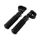 Maxbell 2x Motorcycle 7/8" Crash Bar Highway Footpegs Accessory Universal 22mm Black