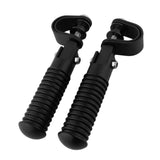 Maxbell 2x Motorcycle 7/8" Crash Bar Highway Footpegs Accessory Universal 22mm Black