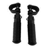 Maxbell 2x Motorcycle 7/8" Crash Bar Highway Footpegs Accessory Universal 22mm Black