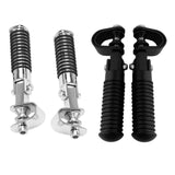 Maxbell 2x Motorcycle 7/8" Crash Bar Highway Footpegs Accessory Universal 22mm Black