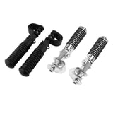 Maxbell 2x Motorcycle 7/8" Crash Bar Highway Footpegs Accessory Universal 22mm Black