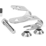 Maxbell 2x Motorcycle 7/8" Crash Bar Highway Footpegs Accessory Universal 22mm Argent