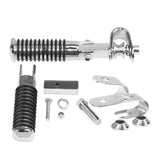 Maxbell 2x Motorcycle 7/8" Crash Bar Highway Footpegs Accessory Universal 22mm Argent