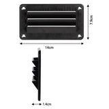 Maxbell Exhaust air Vent Ventilators for Caravan RV Boat Marine Durable Black