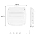 Maxbell Boat Louvered Vent Accessories Air Vent Grill for RV Yacht Marine White