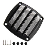 Maxbell Boat Louvered Vent Accessories Air Vent Grill for RV Yacht Marine Black