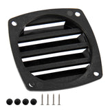 Maxbell Boat Louvered Vent Accessories Air Vent Grill for RV Yacht Marine Black