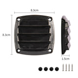 Maxbell Boat Louvered Vent Accessories Air Vent Grill for RV Yacht Marine Black