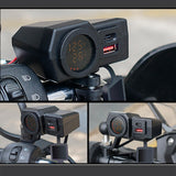 Maxbell 12V-24V Motorcycle USB Phone Charger QC 3.0 Port for Smartphone Cameras