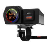 Maxbell 12V-24V Motorcycle USB Phone Charger QC 3.0 Port for Smartphone Cameras