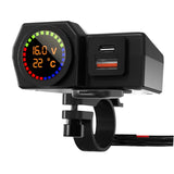 Maxbell 12V-24V Motorcycle USB Phone Charger QC 3.0 Port for Smartphone Cameras