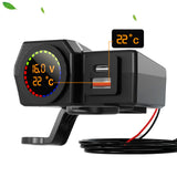 Maxbell 12V-24V Motorcycle USB Phone Charger QC 3.0 Port for Smartphone Cameras