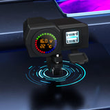 Maxbell Motorcycle Mounted Charger 2 USB Digital Display Dustproof for GPS