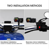 Maxbell Motorcycle Mounted Charger 2 USB Digital Display Dustproof for GPS