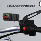 Maxbell Motorcycle Mounted Charger 2 USB Digital Display Dustproof for GPS