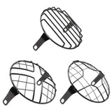 Maxbell 5.75" Motorcycle Headlamp Mesh Grill Guard Protective for Modification Vertical net
