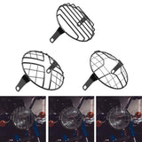 Maxbell 5.75" Motorcycle Headlamp Mesh Grill Guard Protective for Modification Vertical net