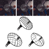 Maxbell 5.75" Motorcycle Headlamp Mesh Grill Guard Protective for Modification Vertical net