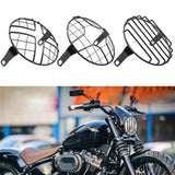 Maxbell 5.75" Motorcycle Headlamp Mesh Grill Guard Protective for Modification Vertical net